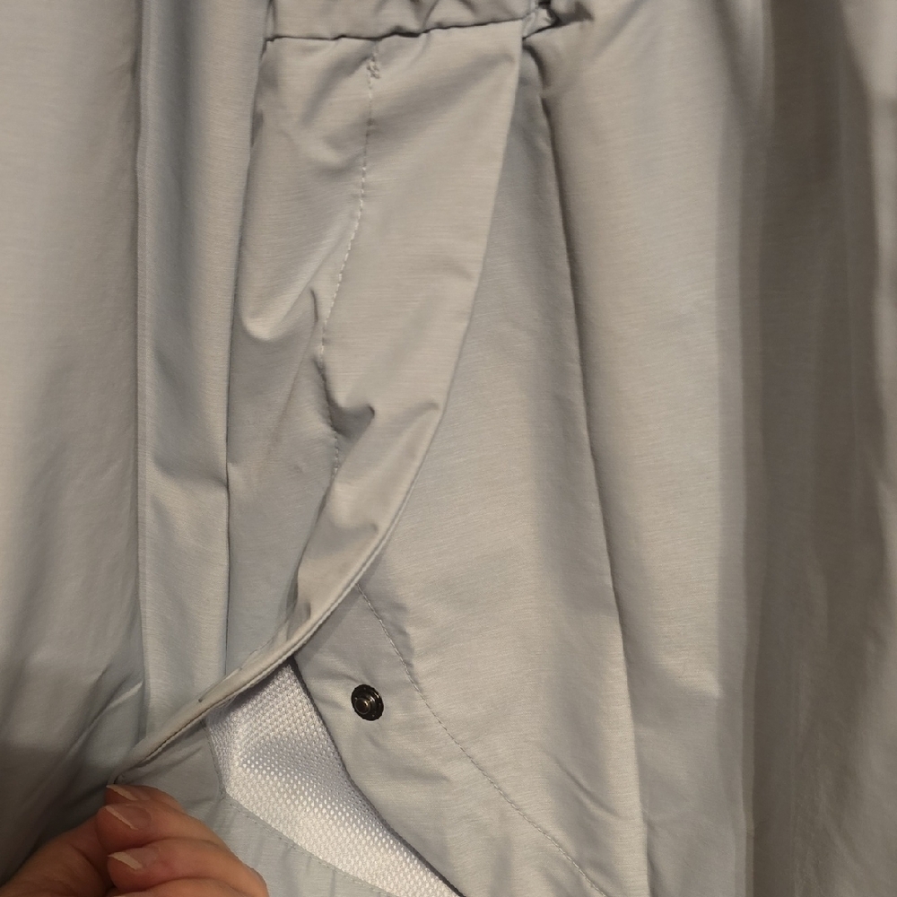 Columbia Women's Light Blue Hooded Rain Jacket - Picture 4 of 6
